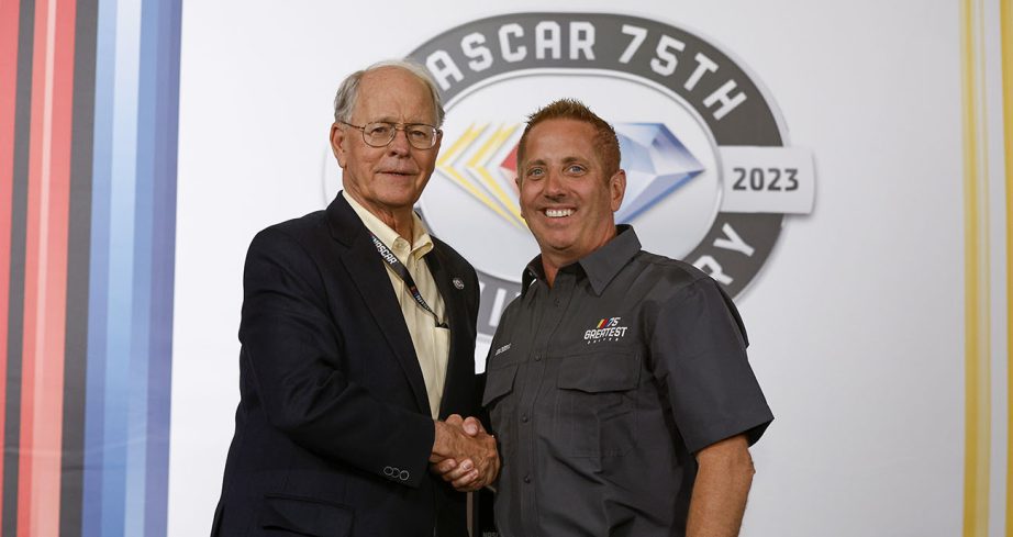 biffle and jim france pose for a photo
