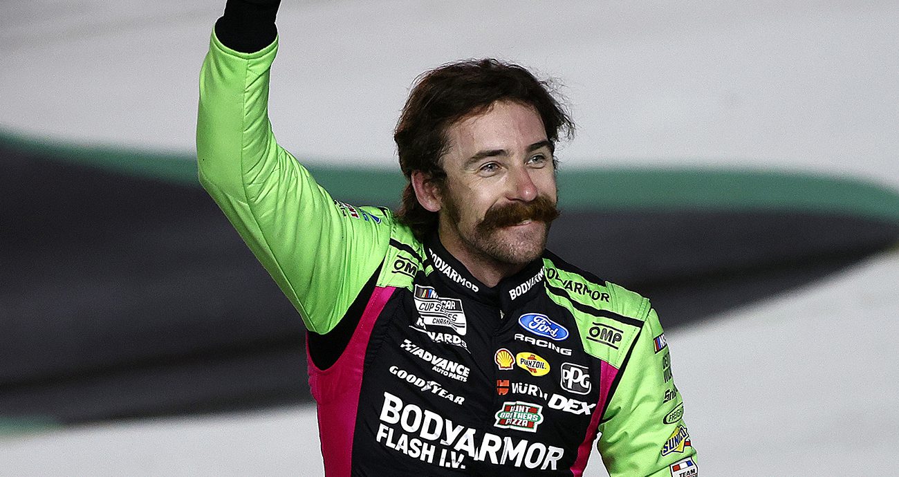 Ryan Blaney wins at EchoPark Speedway.