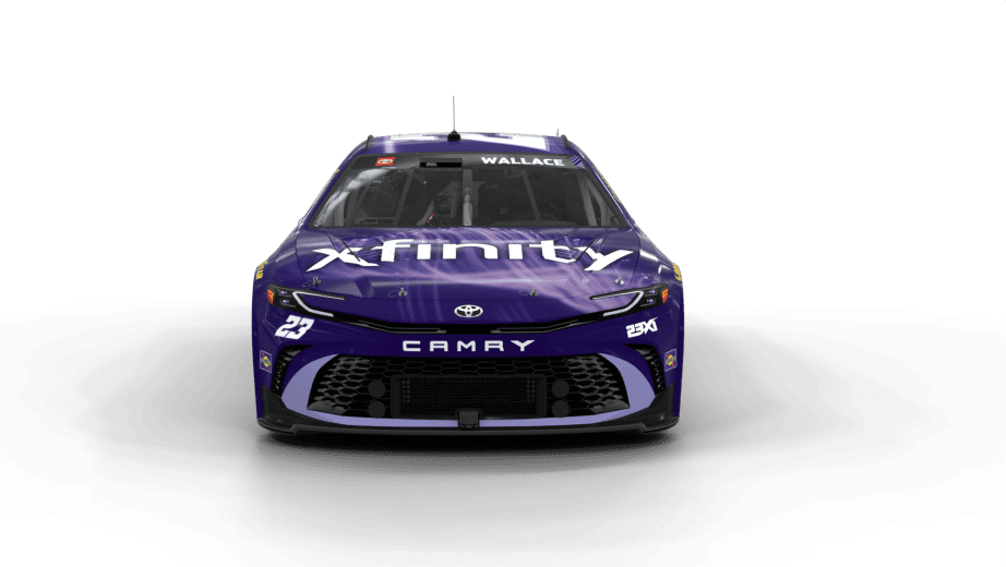 A view of the No. 23 Xfinity Toyota that Bubba Wallace will drive in 2026.