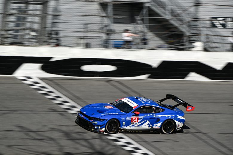 The No. 64 Ford Racing Ford drives at Daytona.
