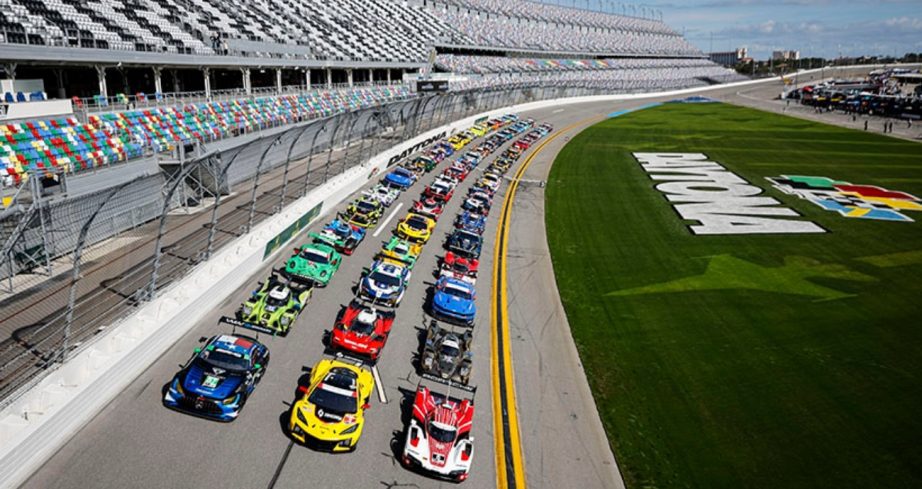 A general view of the field for the Rolex 24 at Daytona.