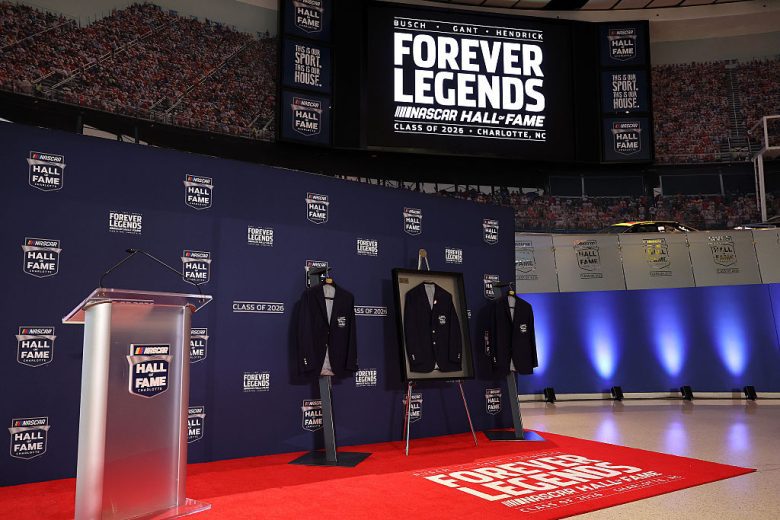 A general view of the Hall of Fame blue jackets.