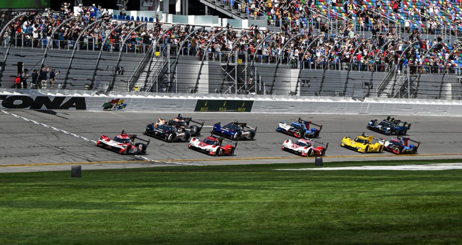 A general view of racing at Daytona.