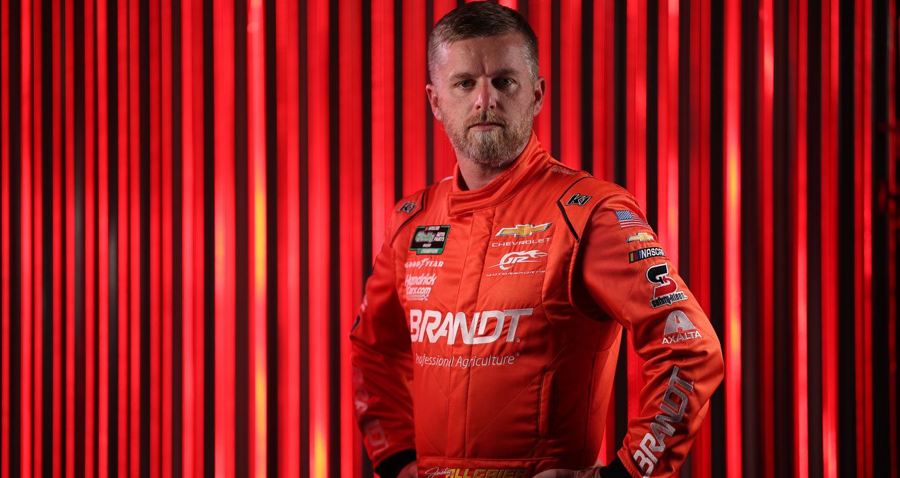 Justin Allgaier poses for a photo.