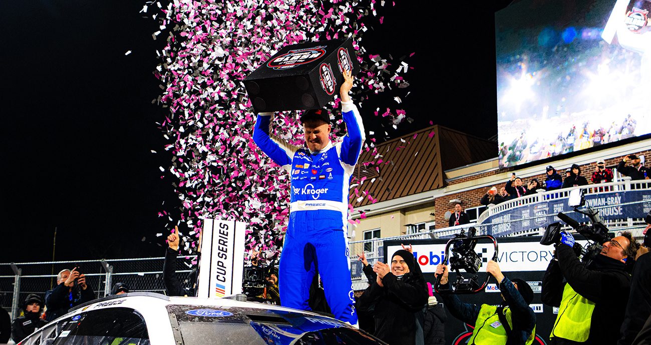 Ryan Preece wins Cook Out Clash at Bowman Gray amid winter weather