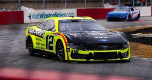 Ryan Blaney drives at Bowman Gray ahead of the 2026 Clash.