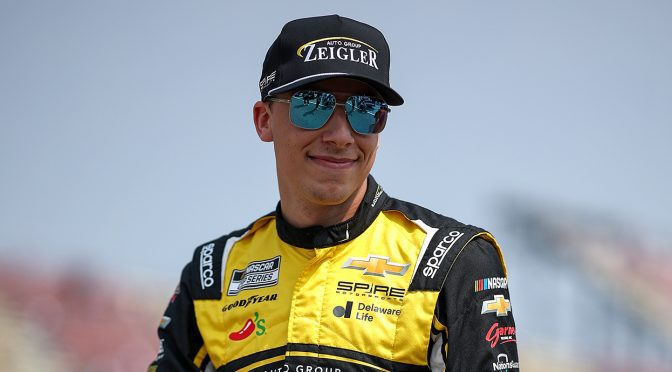 Featured image for Spire Motorsports signs Carson Hocevar to long-term contract to pilot No. 77 Chevrolet