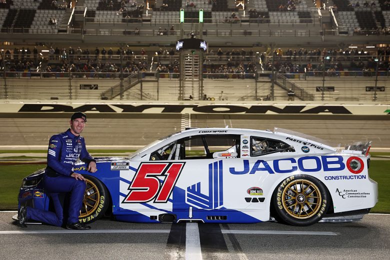 Cody Ware smiles at Daytona.