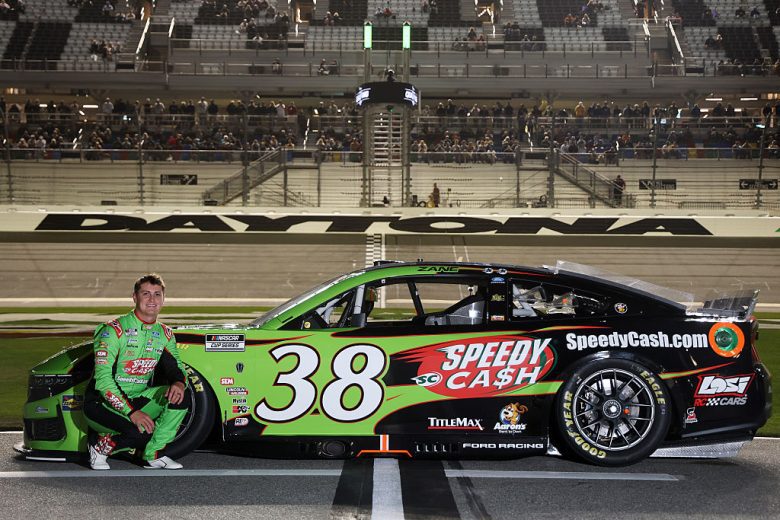 Zane Smith smiles at Daytona.