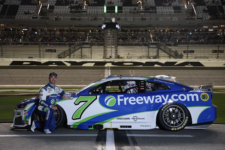Daniel Suárez smiles at Daytona.