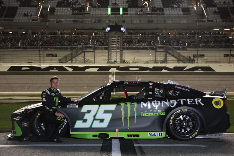 Riley Herbst smiles at Daytona.