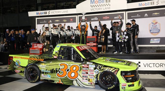 An OT thriller! Chandler Smith storms through to triumph in Daytona Truck opener