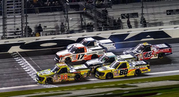 Chandler Smith captures Daytona Truck Series win in thrilling four-wide finish