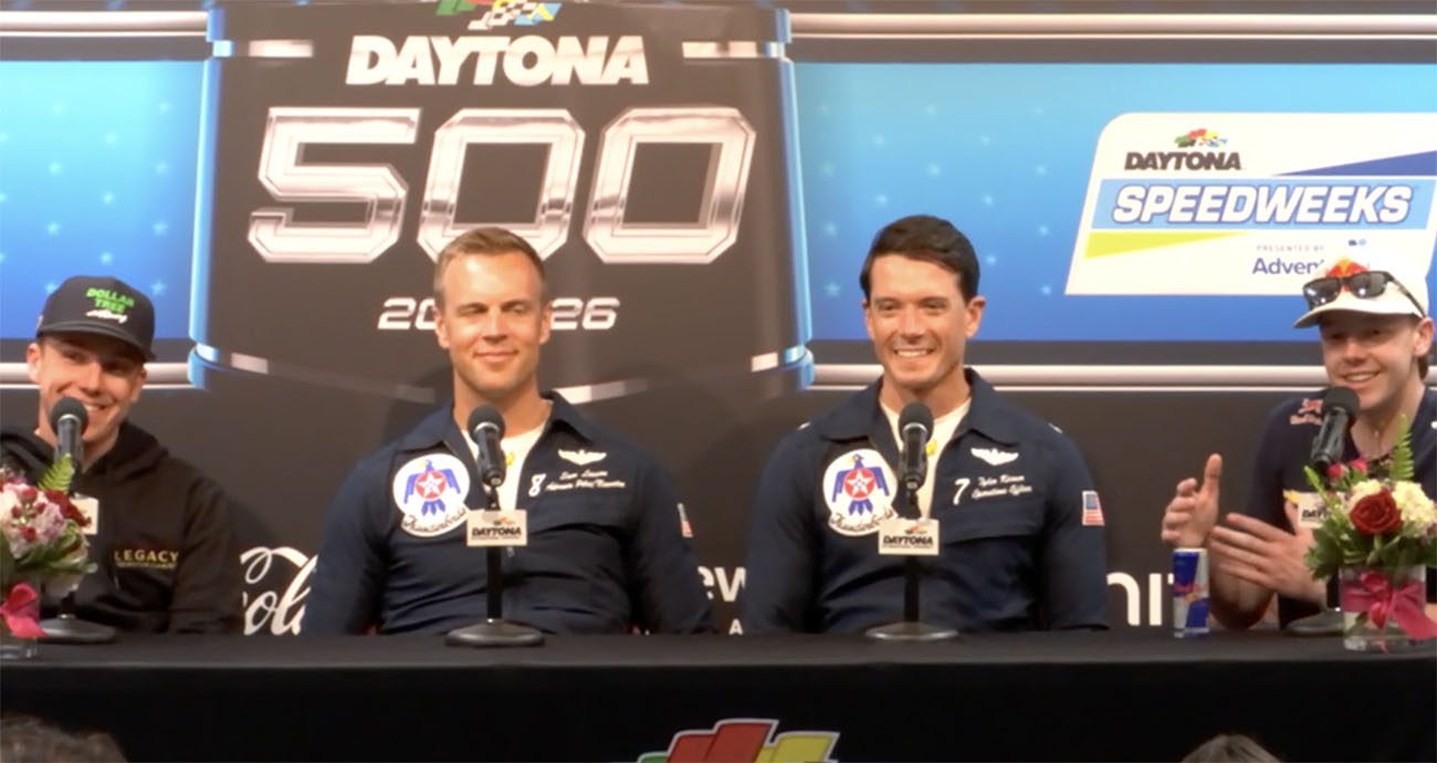 Nemechek, Zilisch talk about their experience flying with the Thunderbirds