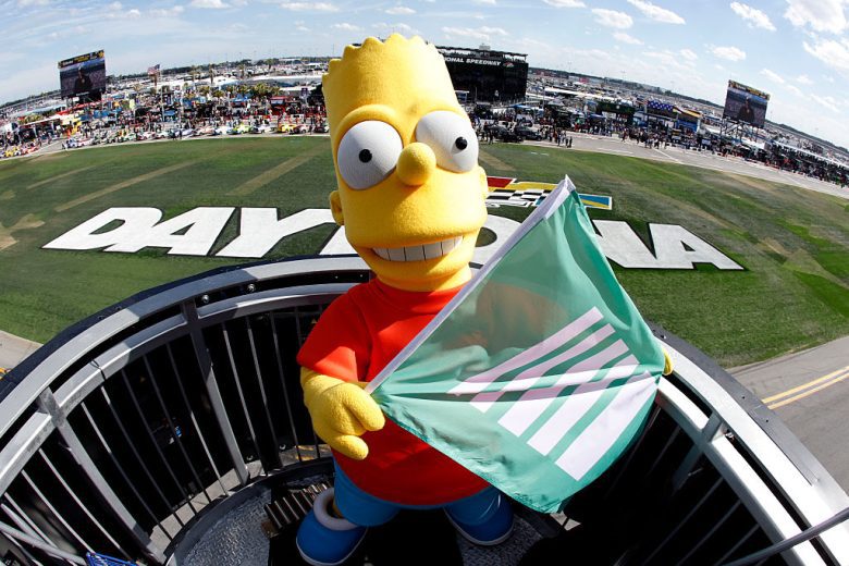 Bart Simpson poses for a photo.