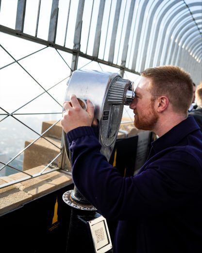 Tyler Reddick looks on in New York City.