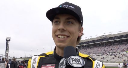 Carson Hocevar cracks joke about Kyle Busch after EchoPark Truck Series race