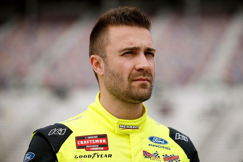 Ty Majeski looks on.