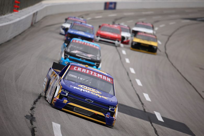 Daniel Hemric drives at EchoPark Speedway.
