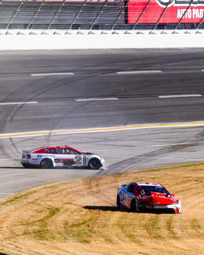 Josh Berry and Ty Gibbs wreck at EchoPark Speedway.