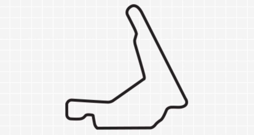 Track map for the street circuit at St. Petersburg