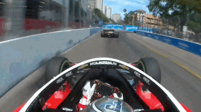 Turns 8 and 9 at the St. Pete street circuit