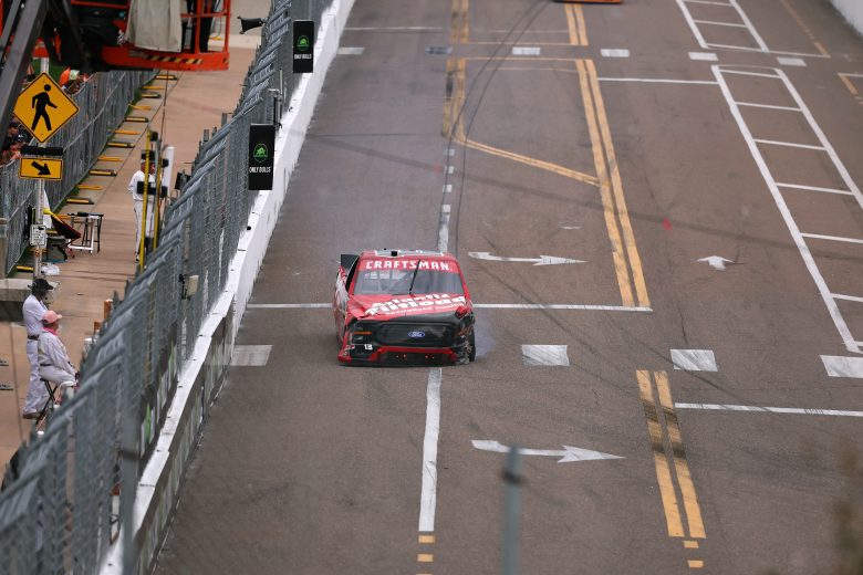 Cole Butcher crashes at St. Pete.