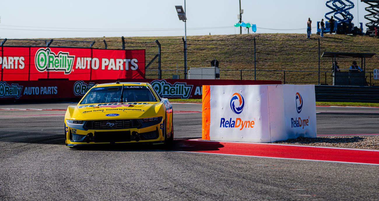 Ryan Blaney drives at COTA.