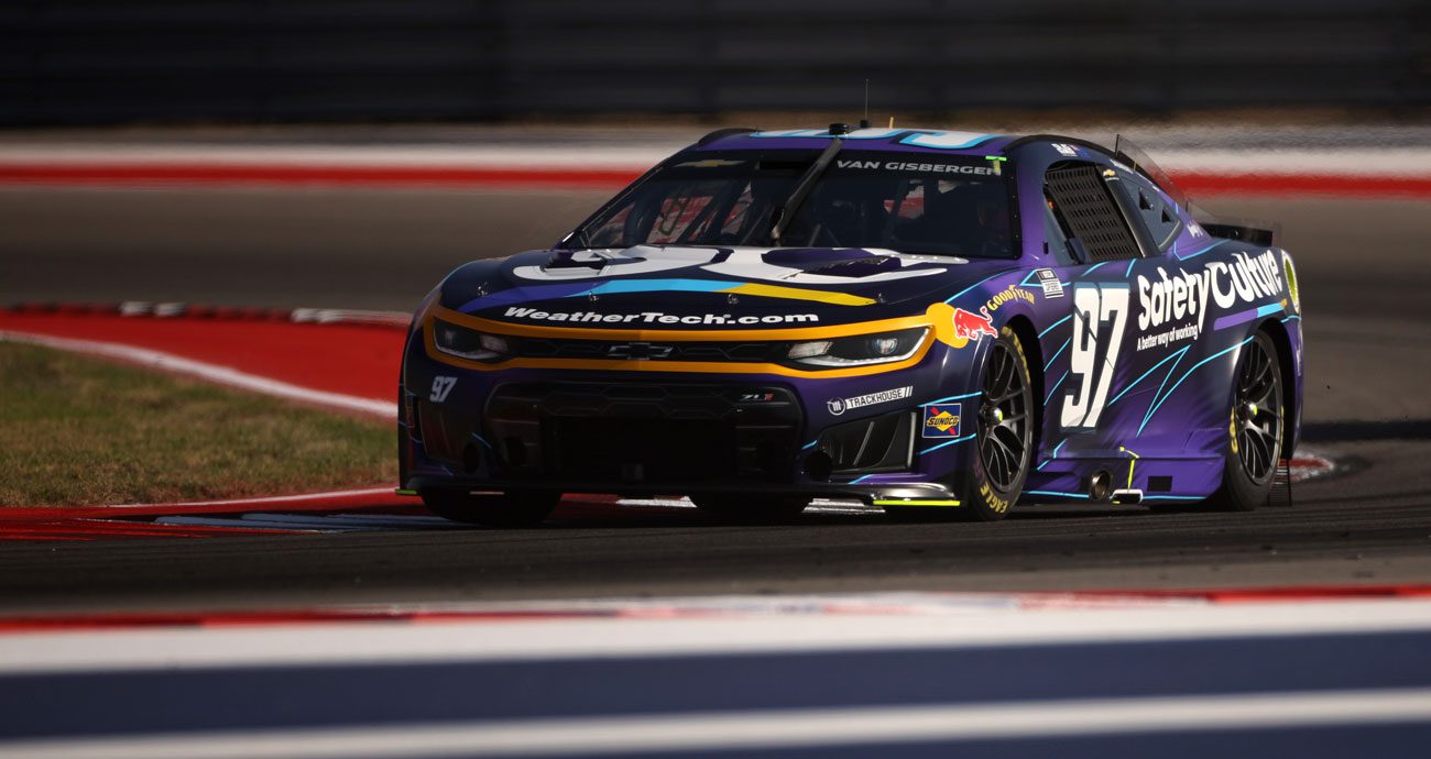Shane van Gisbergen drives at COTA.