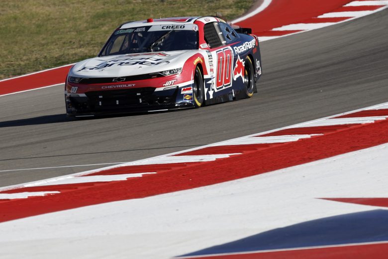 Cars on track during NASCAR O'Reilly Auto Parts Series practice at COTA.