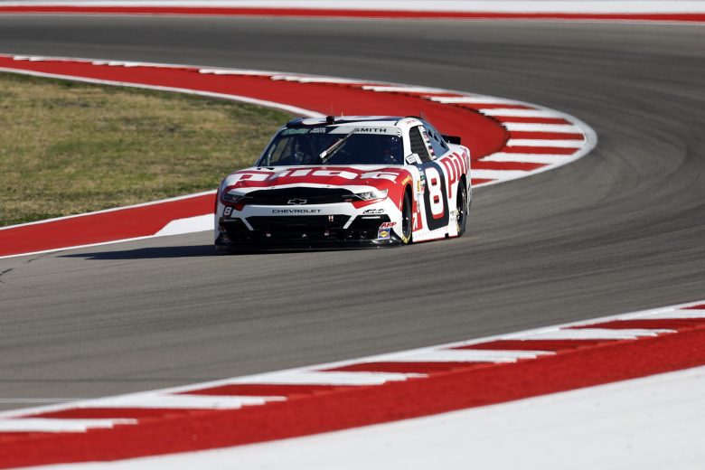 Cars on track during NASCAR O'Reilly Auto Parts Series practice at COTA.