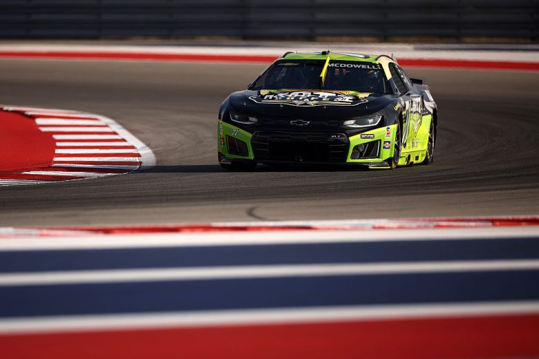 Michael McDowell drives at COTA.
