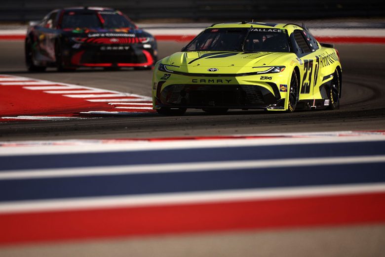 Bubba Wallace and Tyler Reddick drive at COTA.