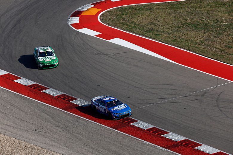 Kyle Larson and Erik Jones drive at COTA.