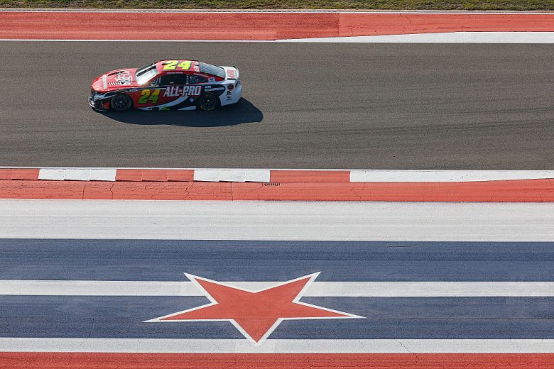 William Byron drives at COTA.