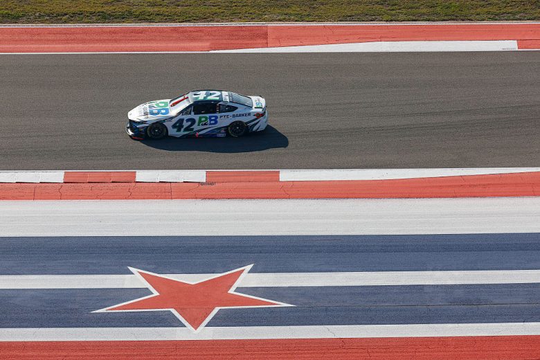 Erik Jones drives at COTA.