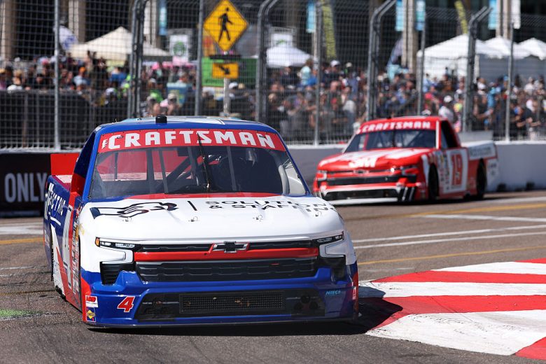 Ben Maier drives at St. Pete.