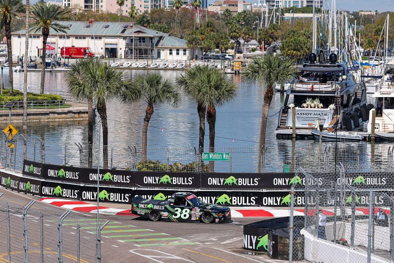 Chandler Smith drives at St. Pete.