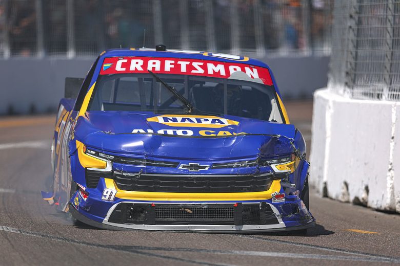 Christian Eckes drives at St. Pete.