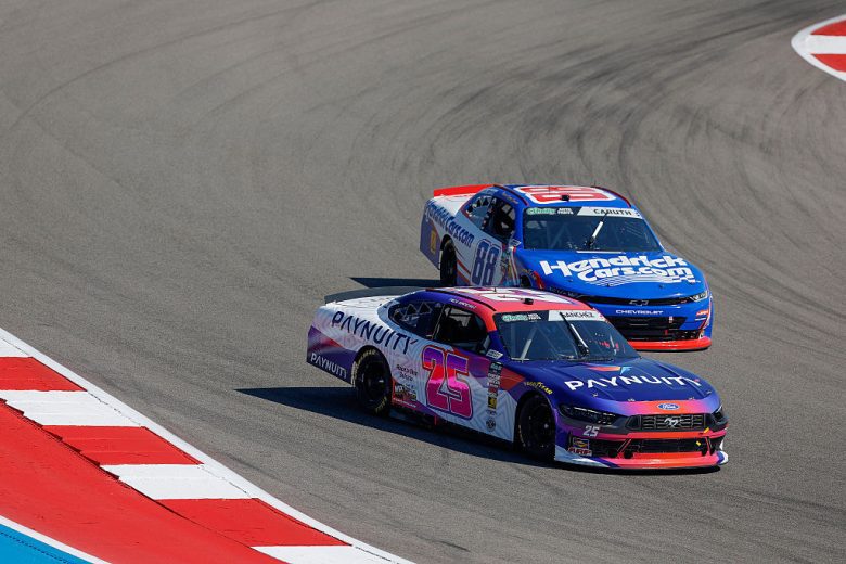 Nick Sanchez and Rajah Caruth drive at COTA.
