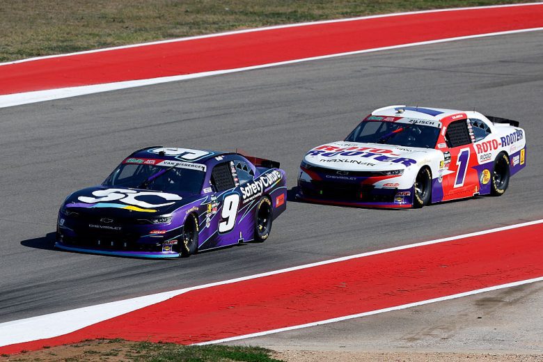 Shane van Gisbergen and Connor Zilisch race at COTA.