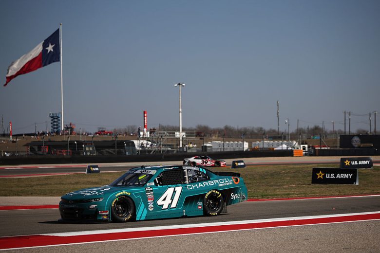 Sam Mayer drives at COTA.