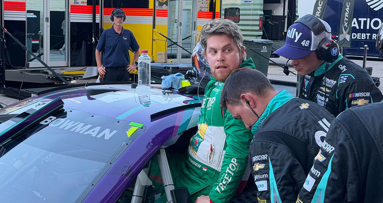 Myatt Snider at Circuit of The Americas in the Hendrick Motorsports No. 48 car.