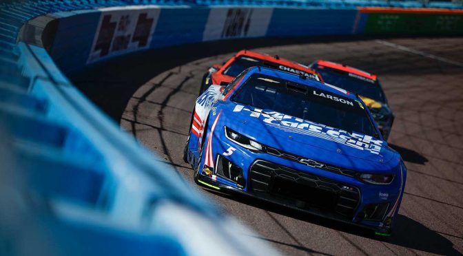 Featured image for Larson torn after hard-fought Phoenix top five: ‘Just got to get a lot better here’