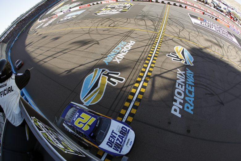 <p>Checkered flag is in the air and Ryan Blaney wins, ending Tyler Reddick's three-race winning streak to open the 2026 season.</p>