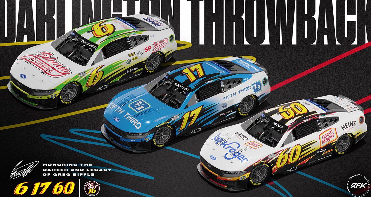 RFK Racing's throwbacks in memory of Biffle