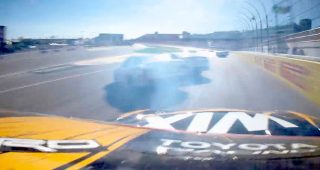 Promo Image for In-car: Staropoli breaches grass for mid-race caution