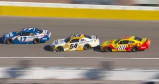 Promo Image for Creed contacts Gray at Vegas, sends No. 54 into wall