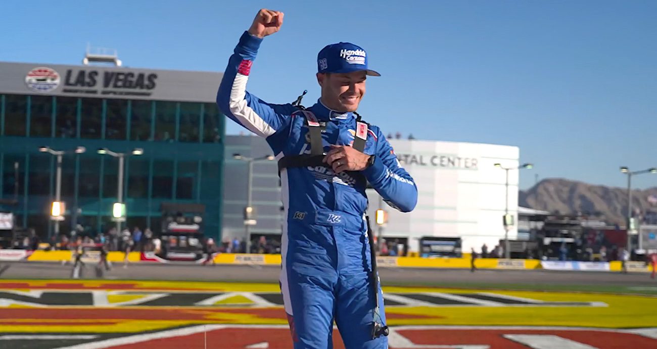 Jackpot, Larson! No. 88 driver triumphs in Las Vegas O’Reilly race