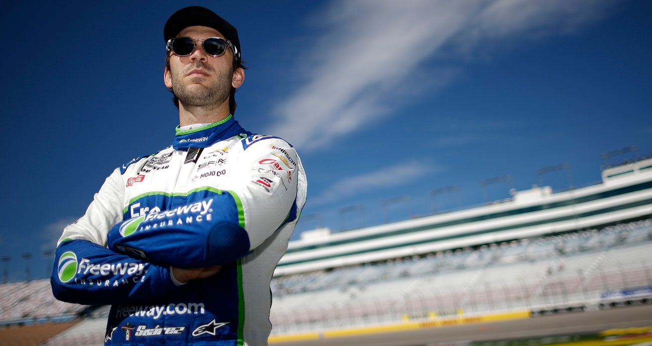 Daniel Suárez observa Las Vegas.